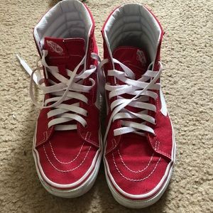 Red Vans Sk8 Highs